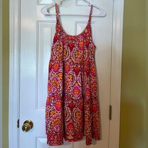 Floral tank dress with pockets